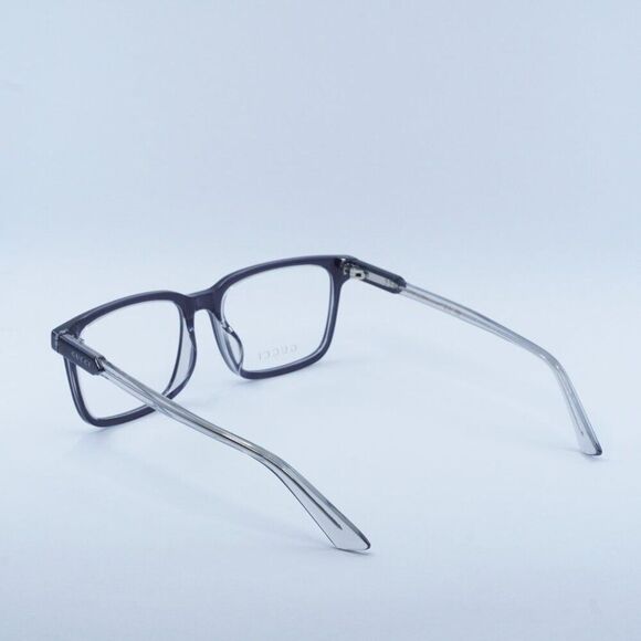 Gucci GG1120OA 002 Eyeglasses Grey 55mm Square Frame - Picture 6 of 11